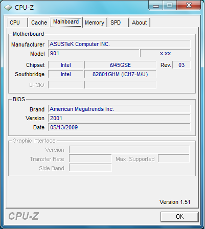 Eee PC 901-X BIOS：2001