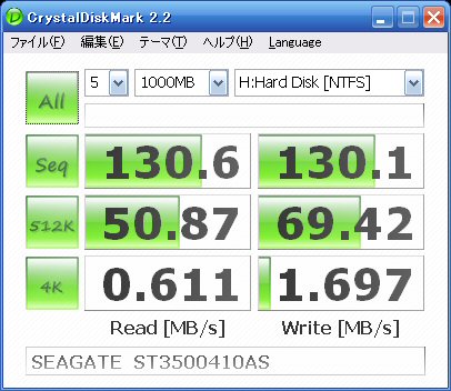 ST3500410AS CrystalDiskMark 2.2 1000MB